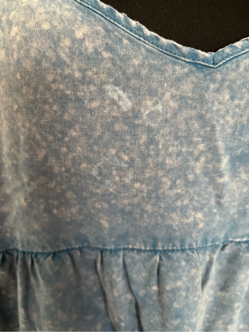 Altar'd State Dusty Blue Speckled Mini Dress - Picture 3 of 6